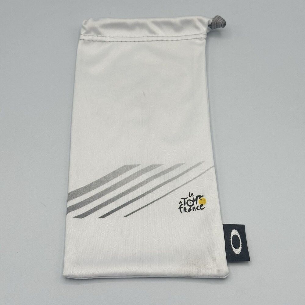 Oakley Le Tour de France White Microbag Sunglasses Lens Storage Cloth Authentic